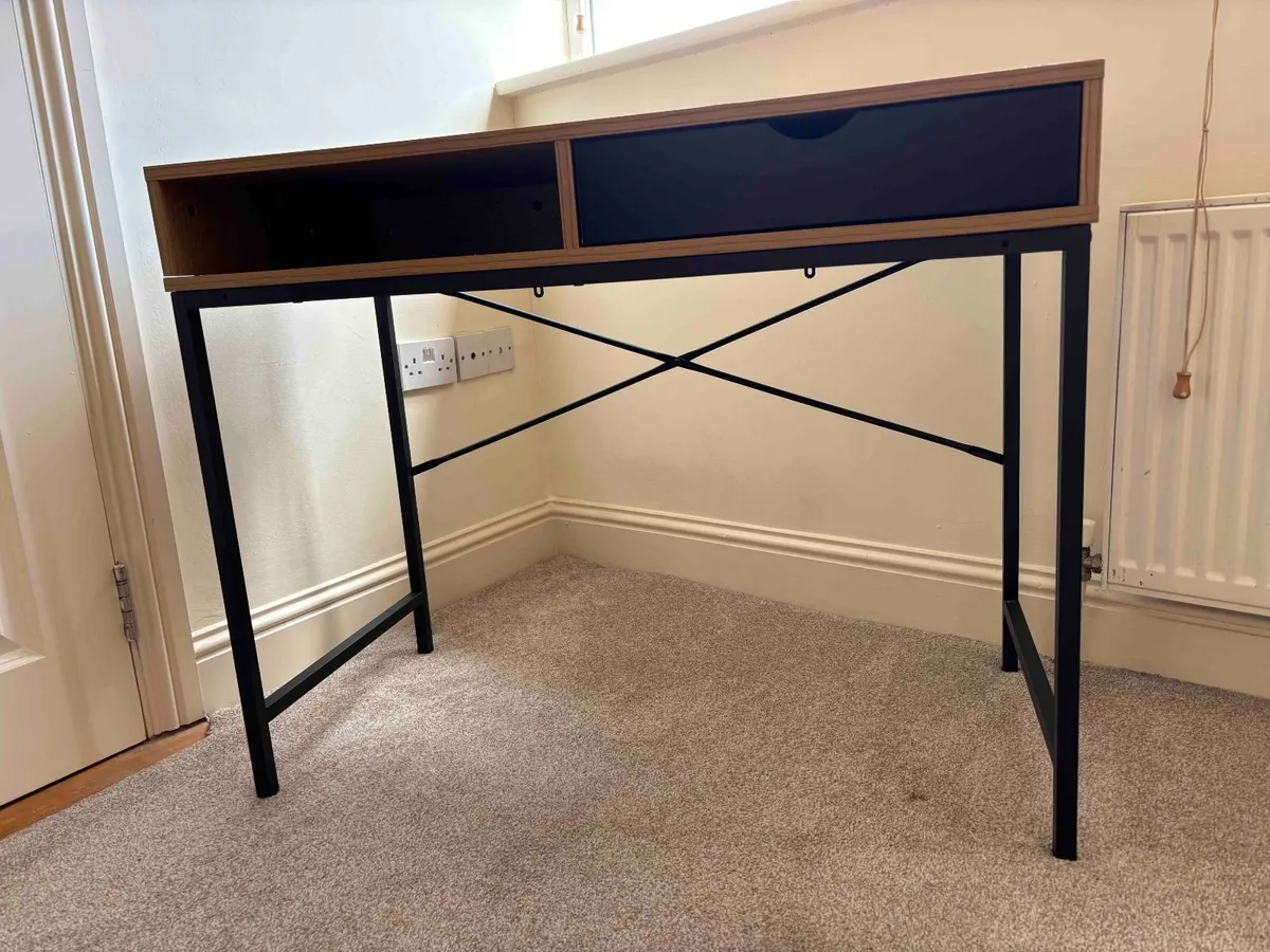Desk TRAPPEDAL 48x95 1 drawer warm oak - Image 3