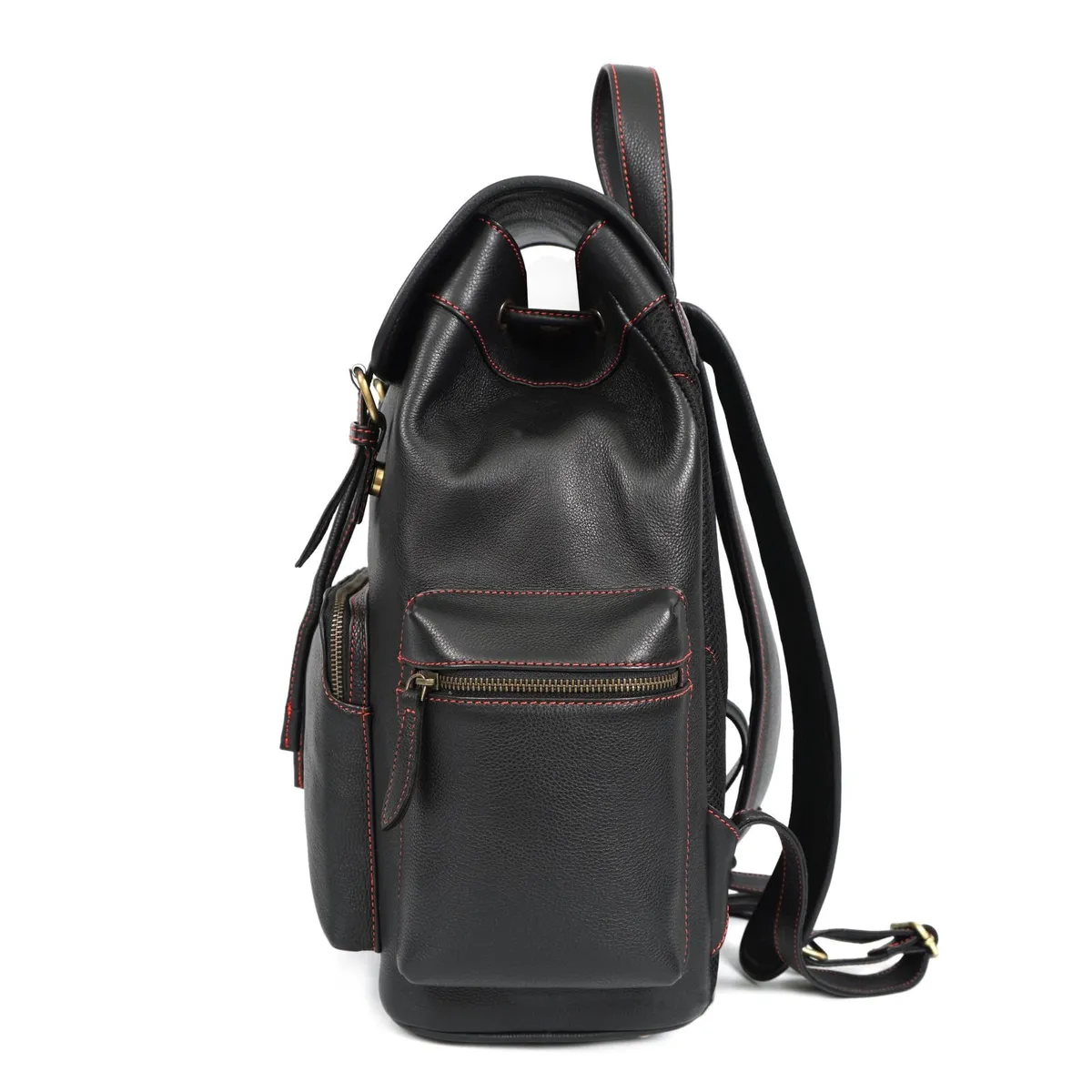 Genuine Leather Backpack Rustic Leather Backpack - Image 2