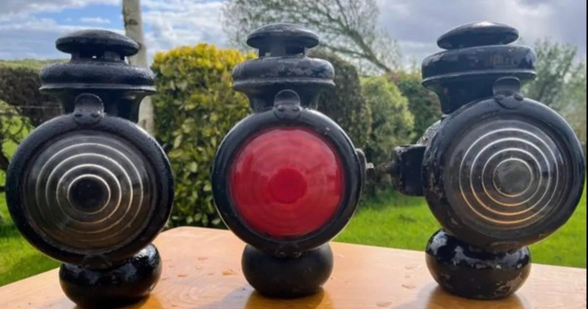 Vintage Ford Model T tail lights - Image 1