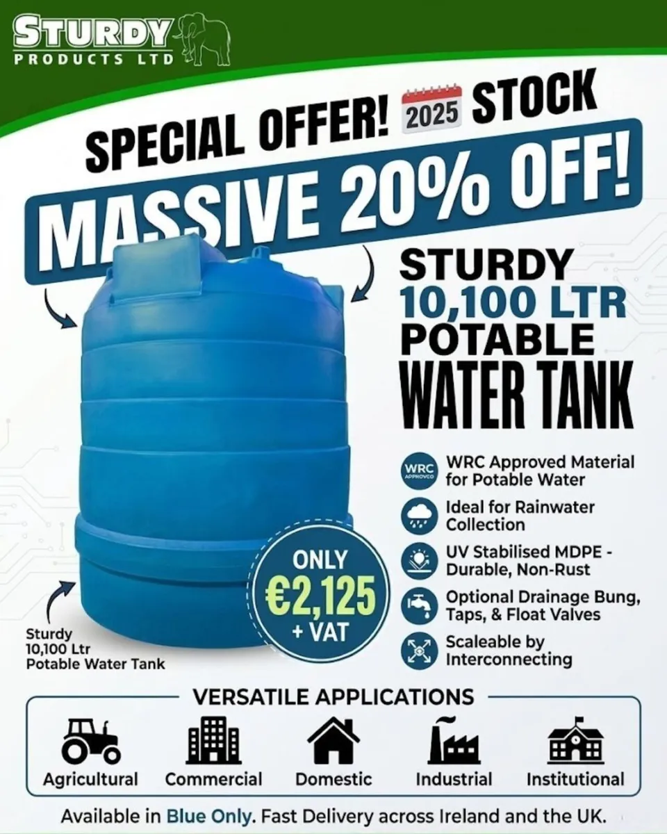 10, 100 Lt Water Tank - Image 4