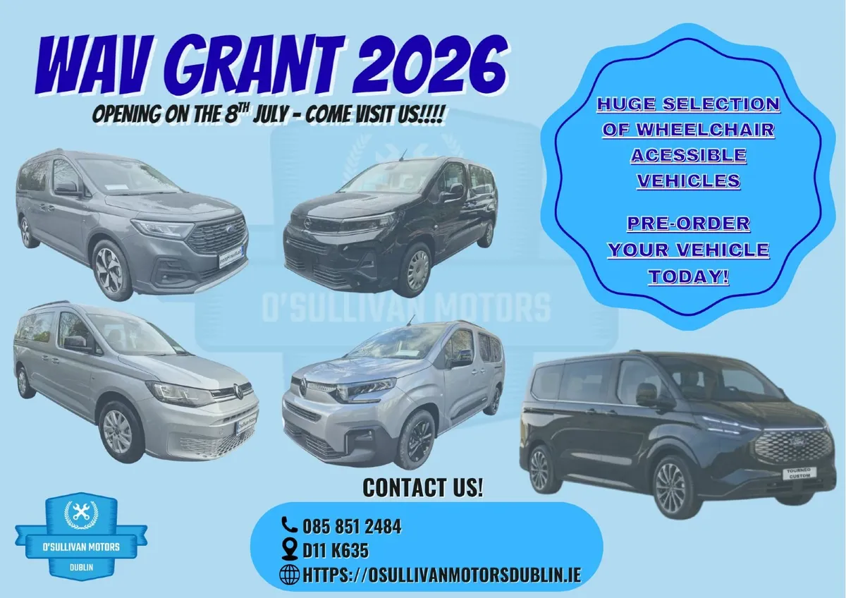 WAV TAXI GRANT - OPENING SOON!!!!