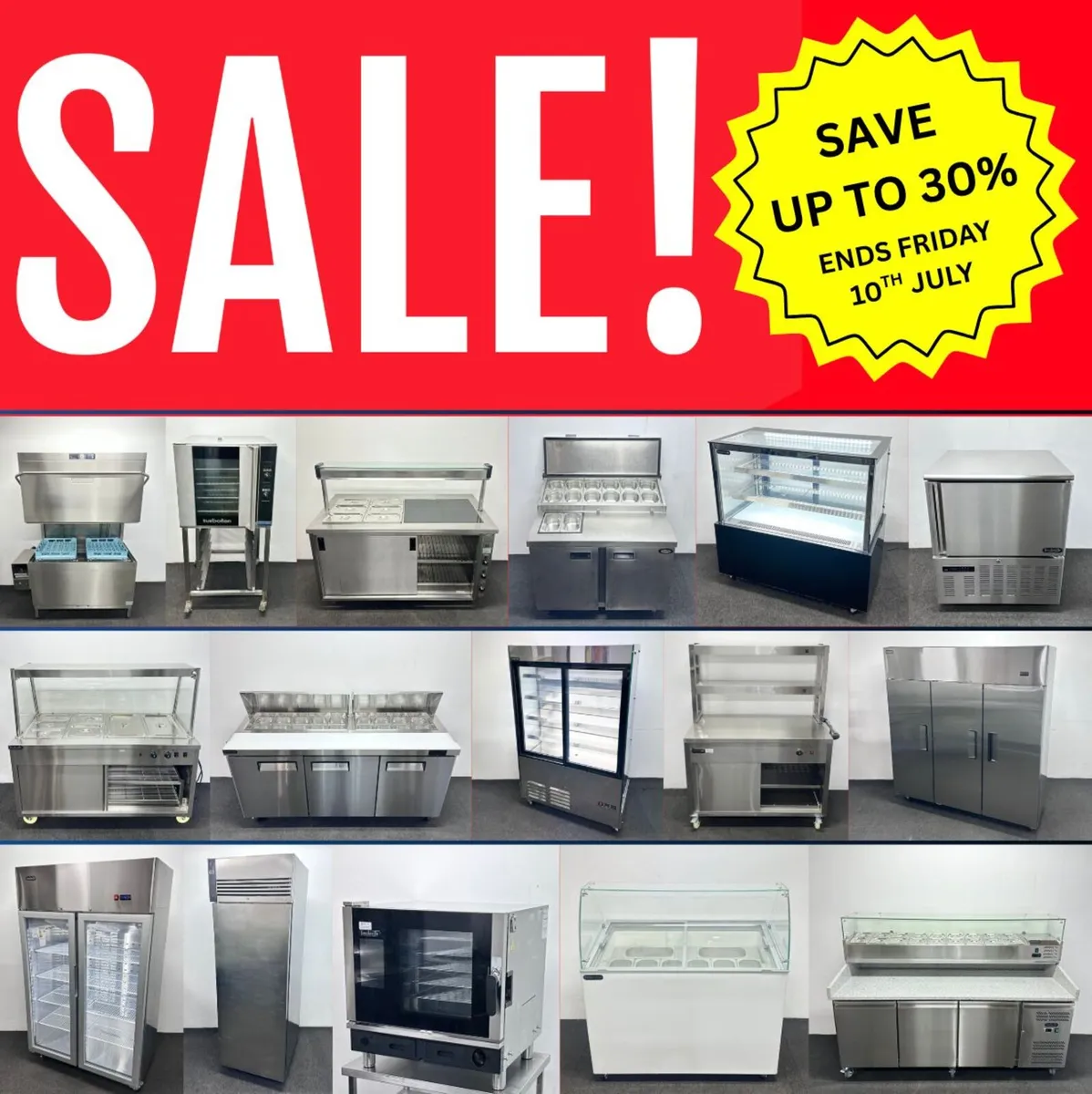 BIG 30% SALE - Catering Equipment - Ends 10th July - Image 1