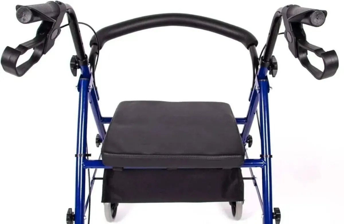 Rollator Folding Walker Lightweight Mobility Aid - Image 2