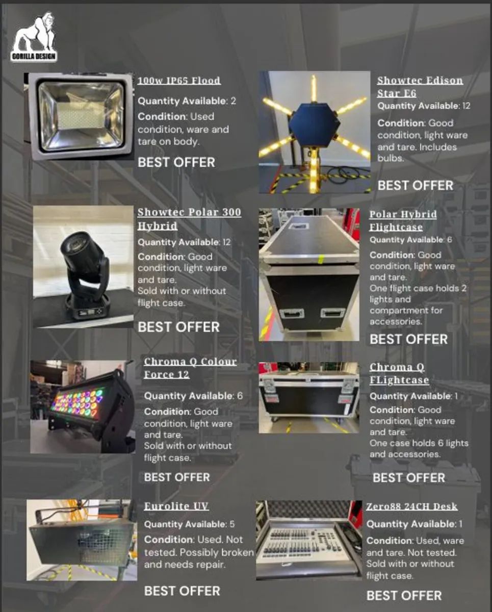 Event Lighting Warehouse Sale - Image 2