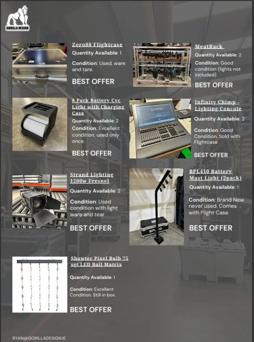Event Lighting Warehouse Sale - Image 3
