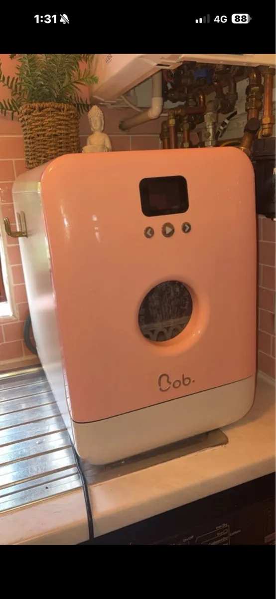 Bob Mini Dishwasher Excellent Condition- Pink - Image 1