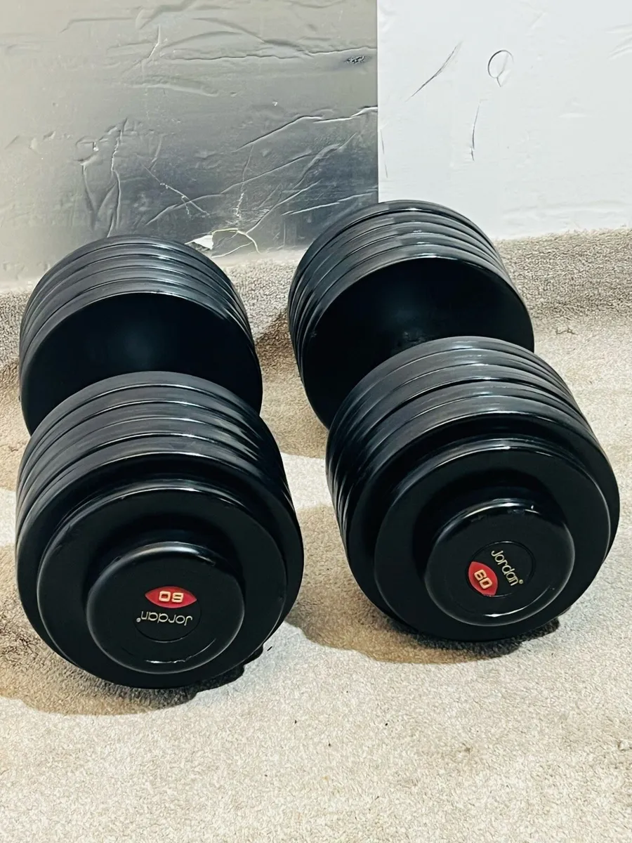 LIFE TIME TOP QUALITY JORDAN 120KG DUMBBELLS 2X60s - Image 2