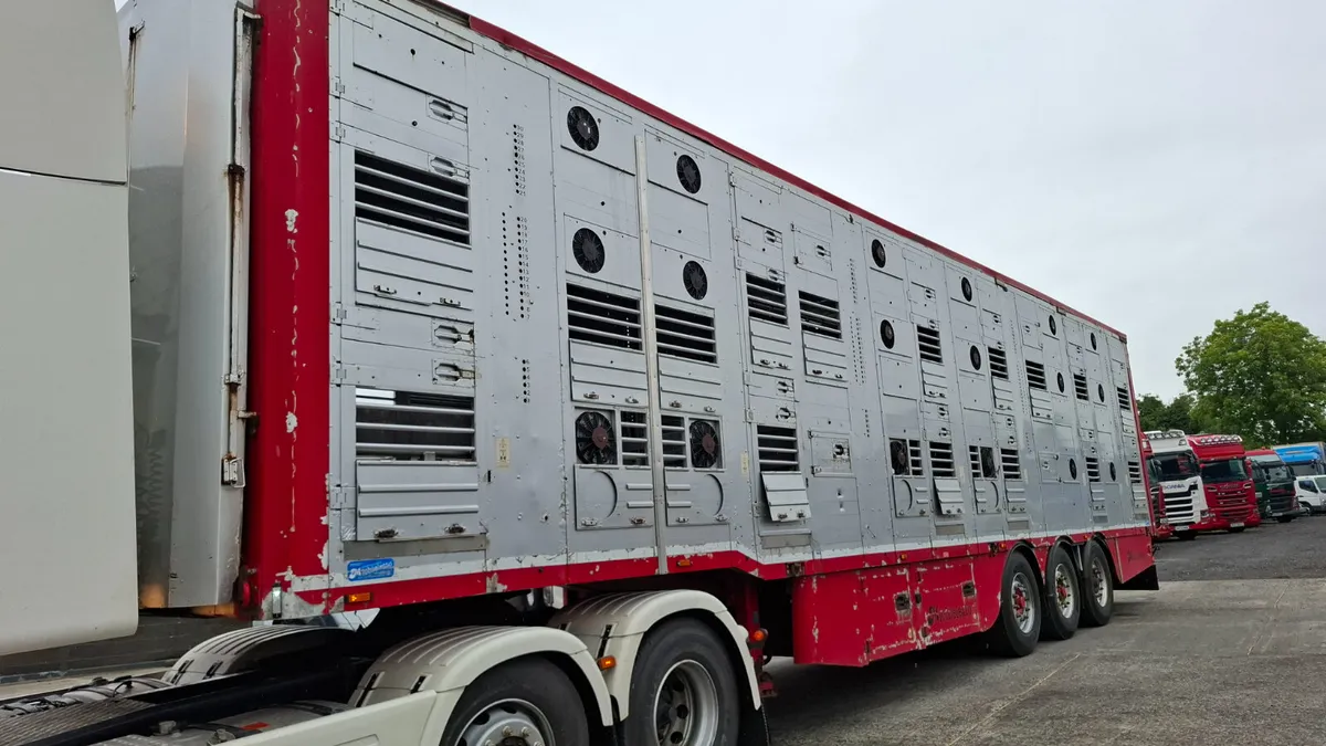 2007 Michletto Live Stock Trailer, 3 Deck ,3 Axle - Image 3