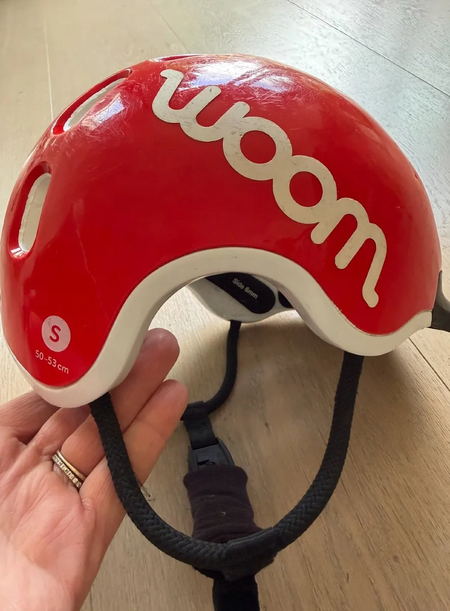 Woom Red Kids Bike Helmet - old model - Image 1