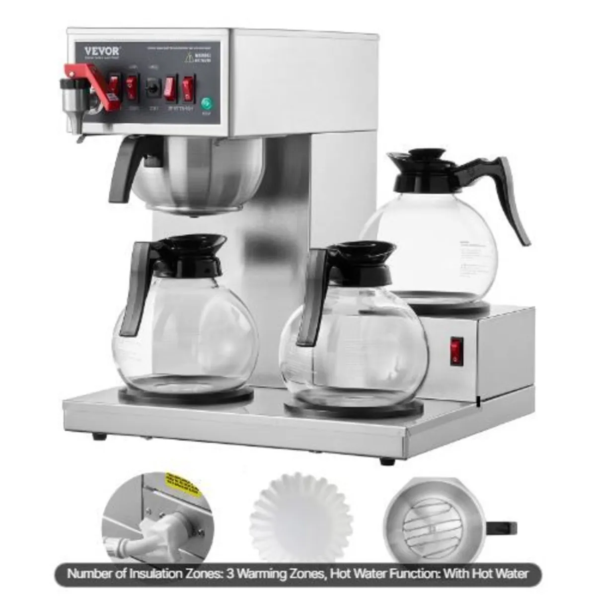 12 Cups Commercial Drip Coffee Maker - Image 1