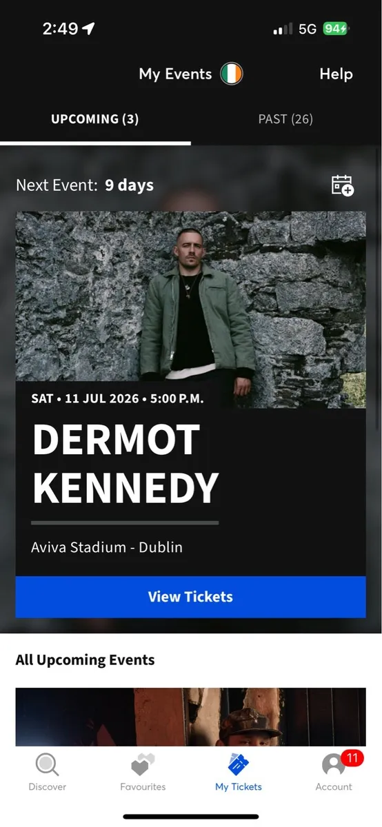 2x Dermot Kennedy Tickets