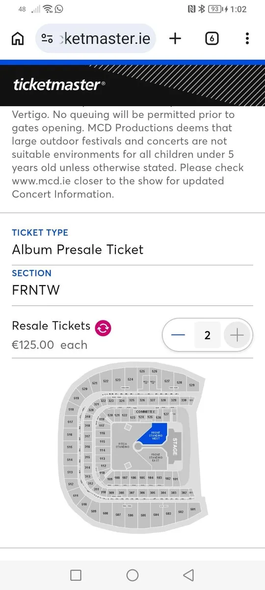 Take That concert tickets