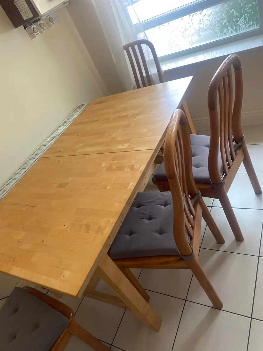 Table and 4 chairs