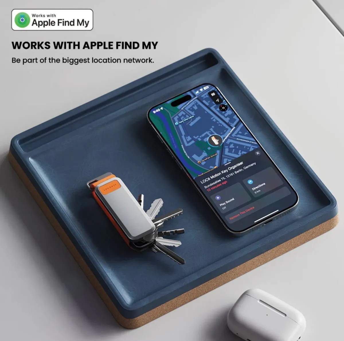 LOC8 MOTION Key Organizer with Apple Find My - Image 3