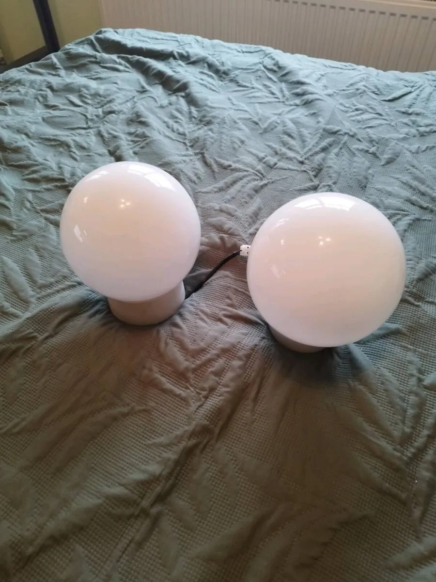Bathroom globe light 2 pce - Image 1