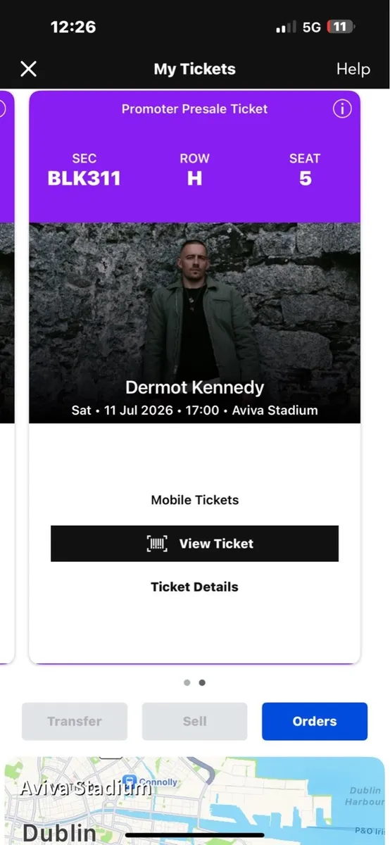 Dermot Kennedy tickets 11/07/2026 (€80 each) - Image 3