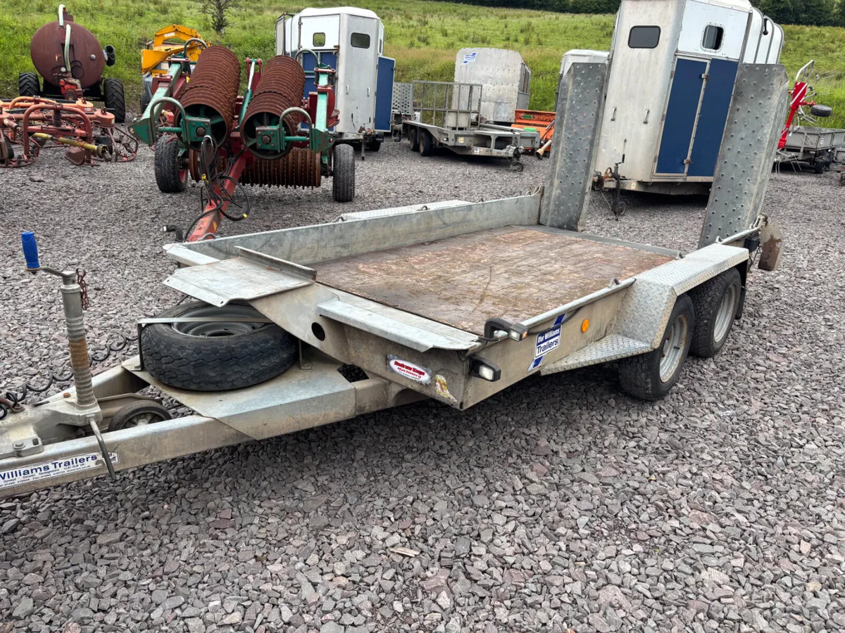 Ifor williams 12ft x 6ft plant trailer - Image 1