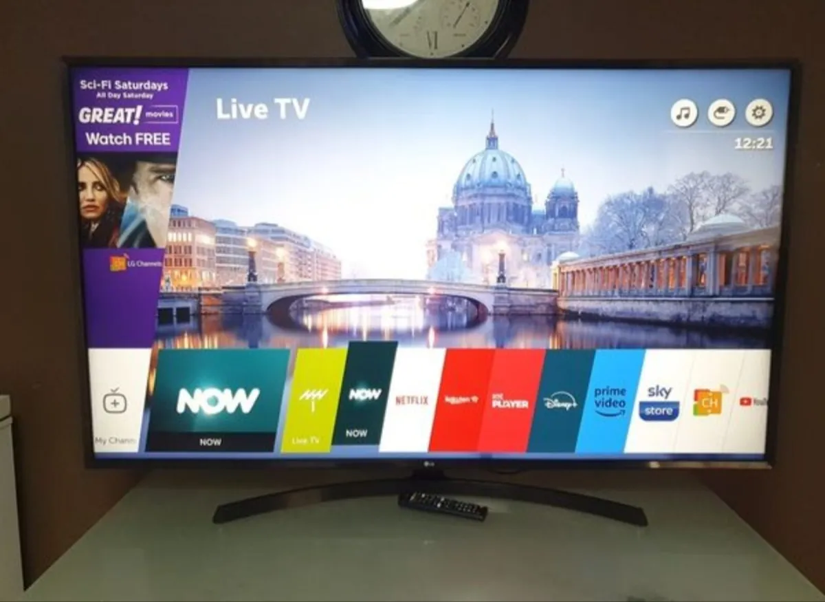 65'' LG 4k Ultra HD Freeview HD Smart HDR LED TV - Image 1