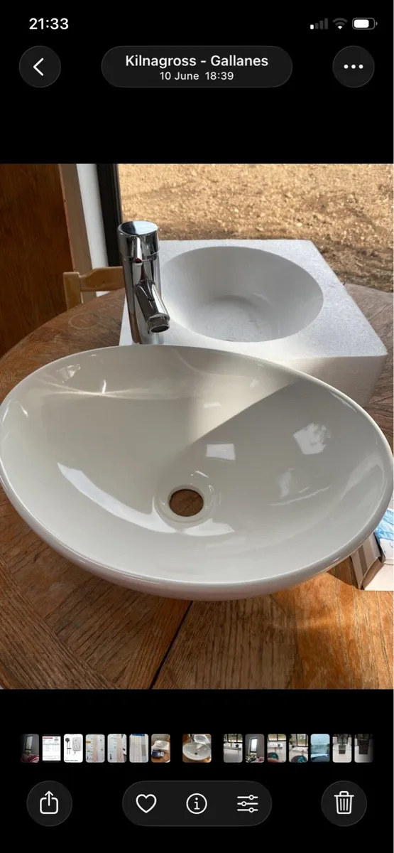 Beautiful curved wash basin - Image 2