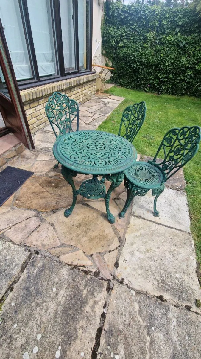 Garden Table and Chairs - Image 1