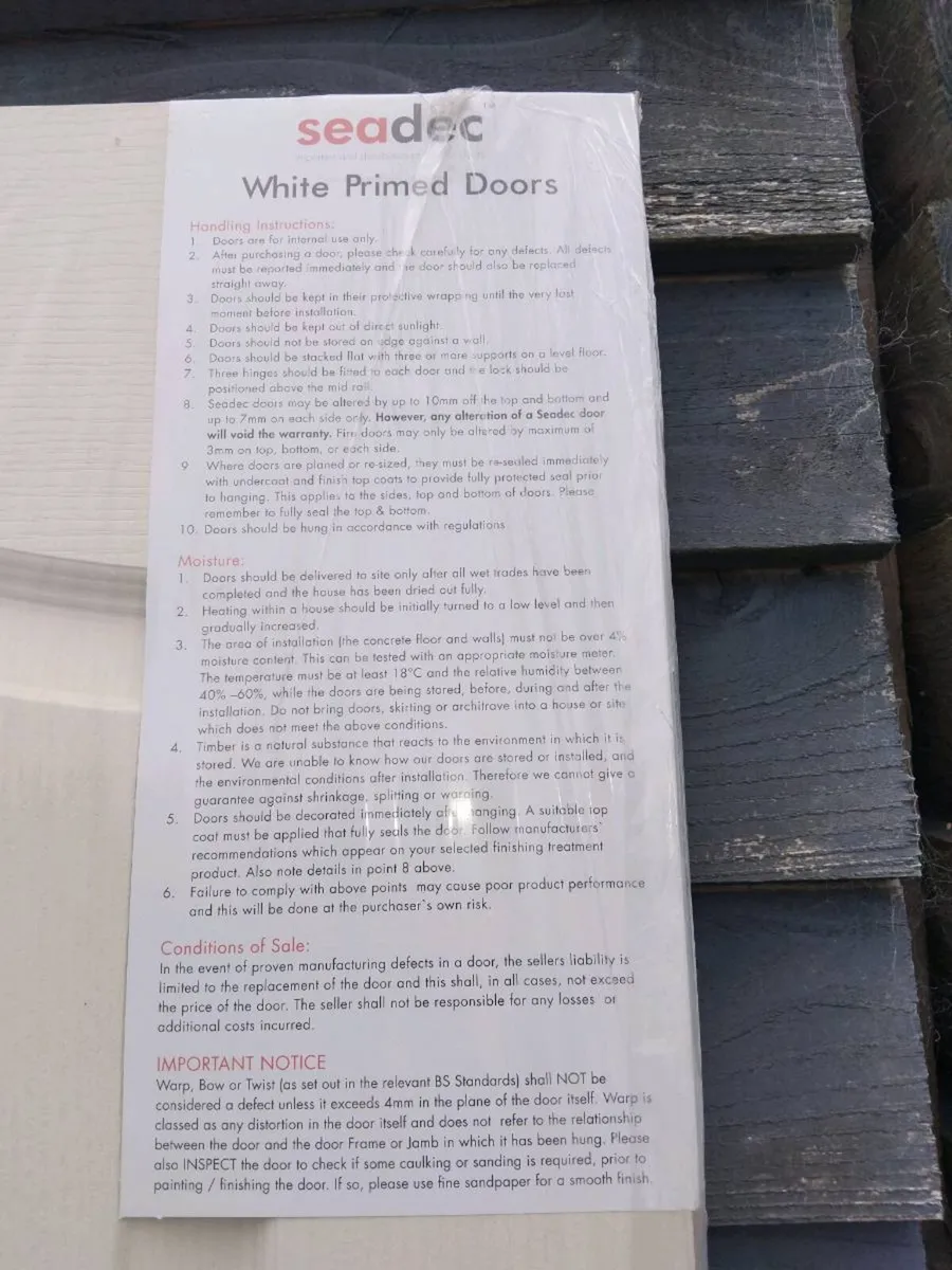 Doors 32" half hour fire door - Image 2