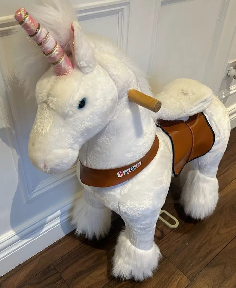 PonyCycle Mechanical Ride On Unicorn Hobby Horse - Image 2