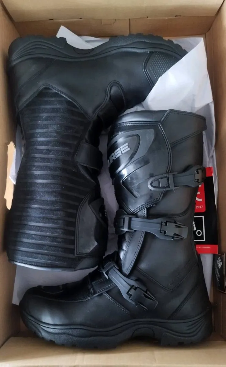 Course Tall Adventure Touring Boots Size UK10.5 - Image 1