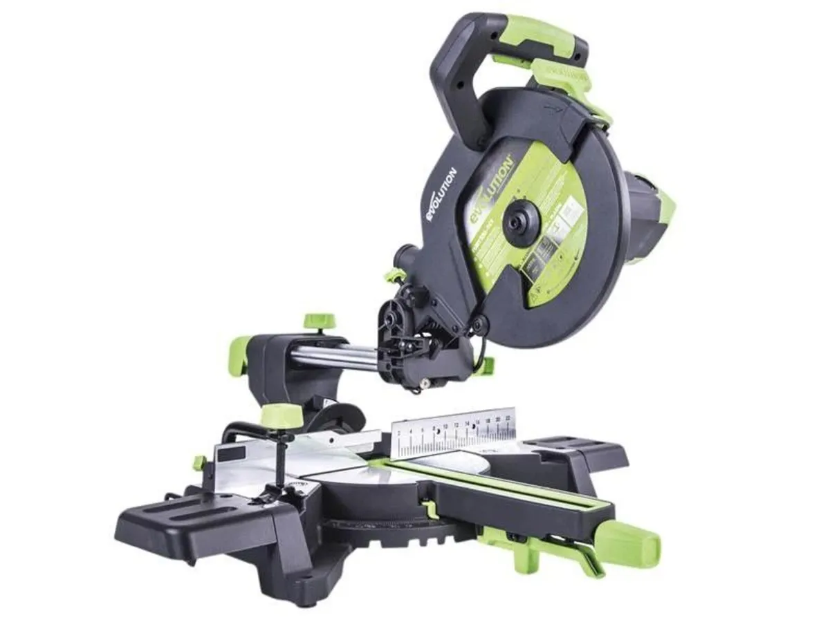 Evolution Sliding Mitre Saw - Brand New - Image 1