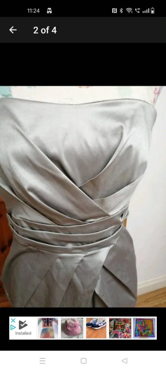 Grey Vintage dress new with tags size 16 - Image 2