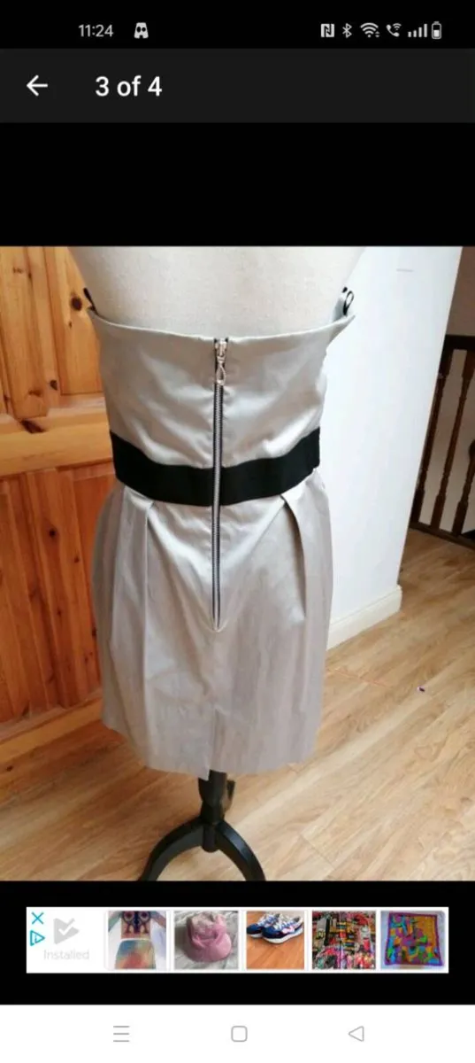 Grey Vintage dress new with tags size 16 - Image 3