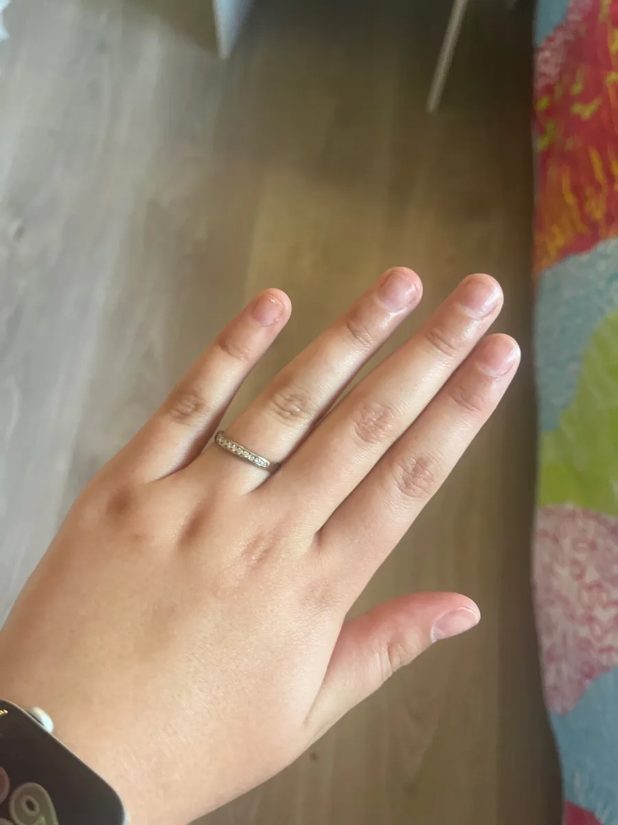 18 karat gold ring diamond - Image 1