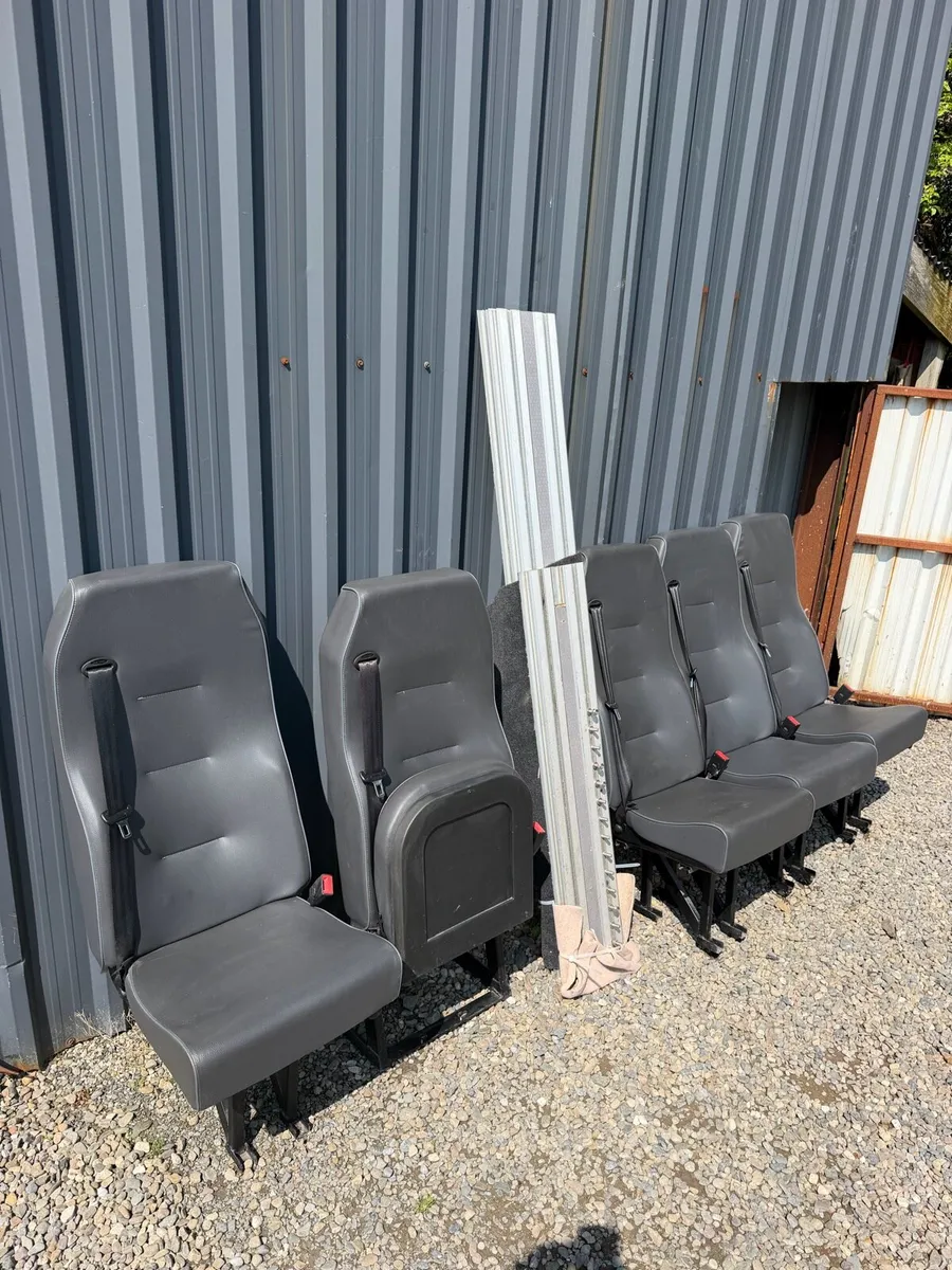 6X Minibus/Coach Passenger Seats with Seatbelts - Image 2