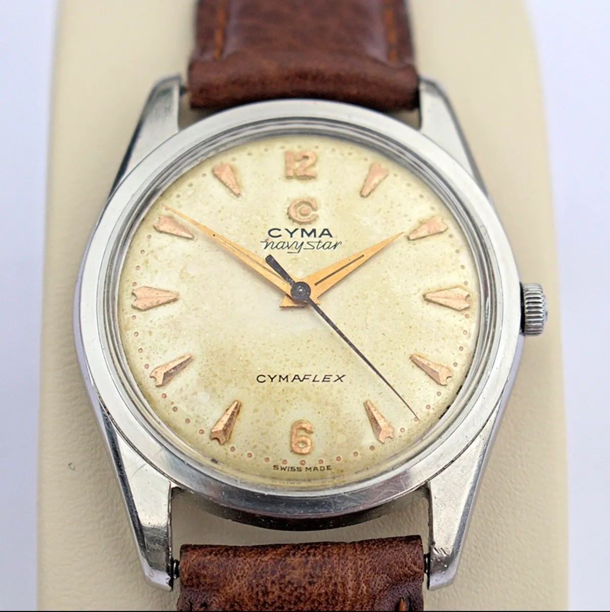 1950s Cyma Navystar Manual Wind Swiss Watch - Image 1