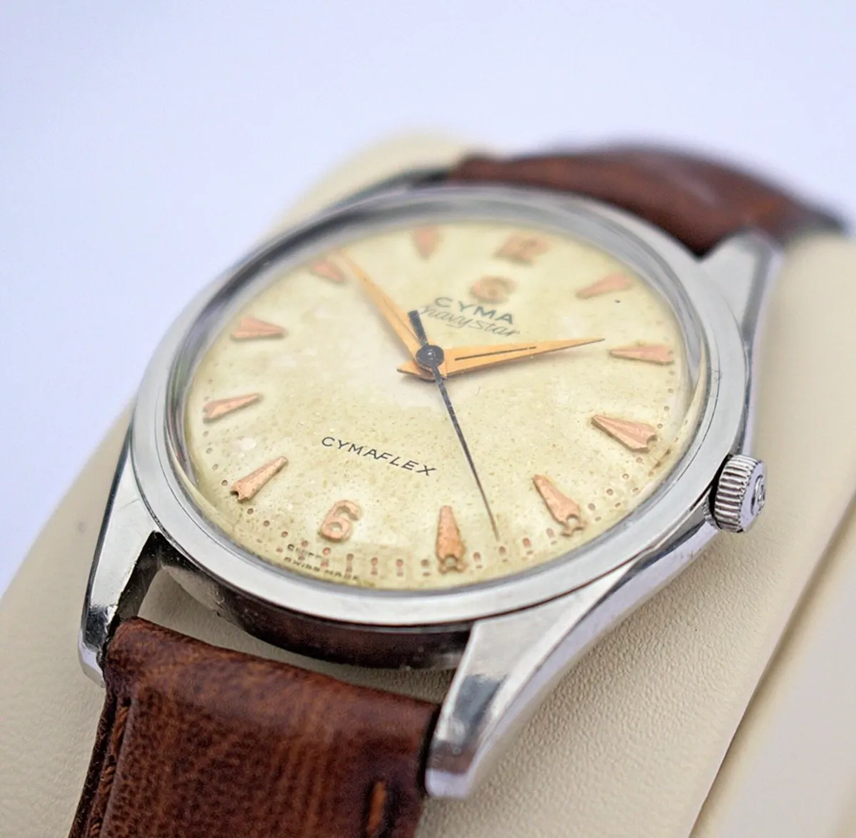 1950s Cyma Navystar Manual Wind Swiss Watch - Image 2