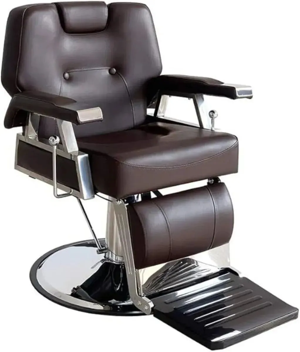 Barber Chair Hydraulic Faux Leather Chair - Image 4