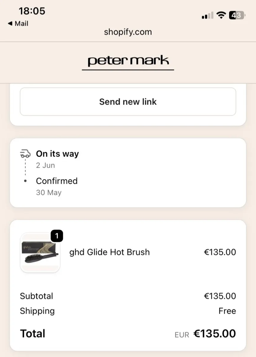 Hair straightener GHD glide brush - Image 2