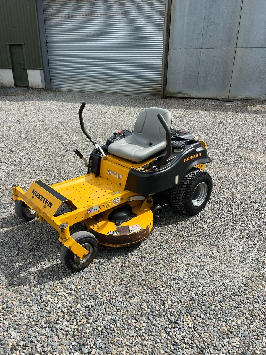 HUSTLER RAPTOR 42” ZERO TURN MOWER - Image 1