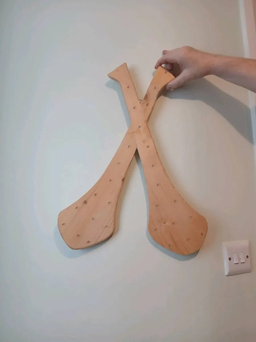 Handcrafted hurling medal display - Image 1
