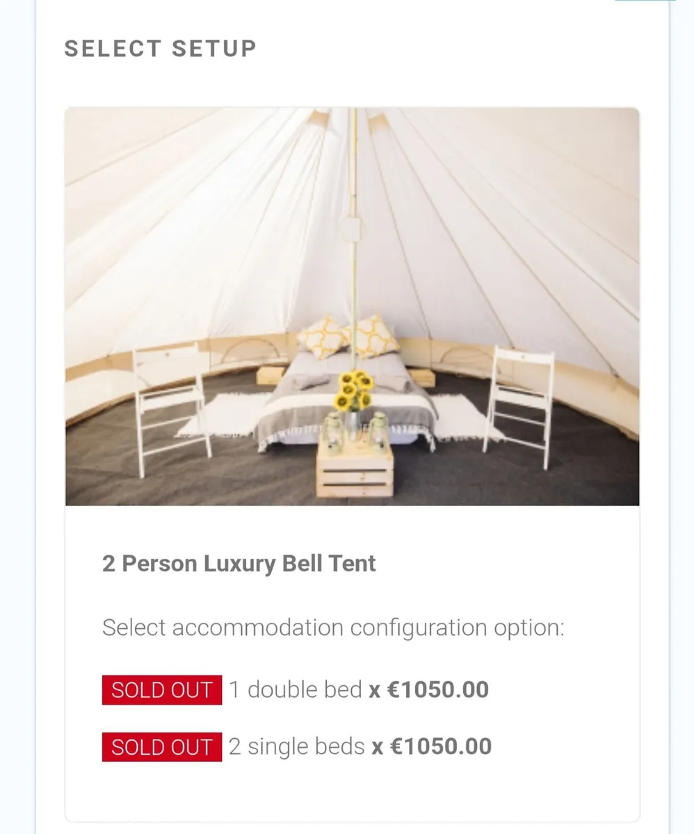 All Together Now Festival 2 Person Glamping Tent - Image 2