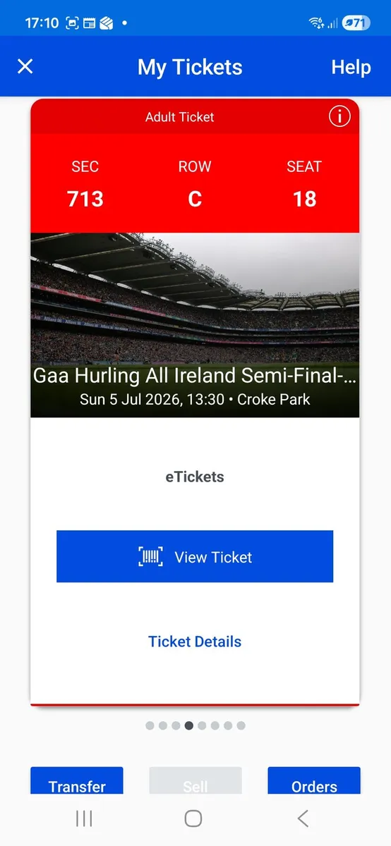 Hurling Semi-Final tickets - Image 1