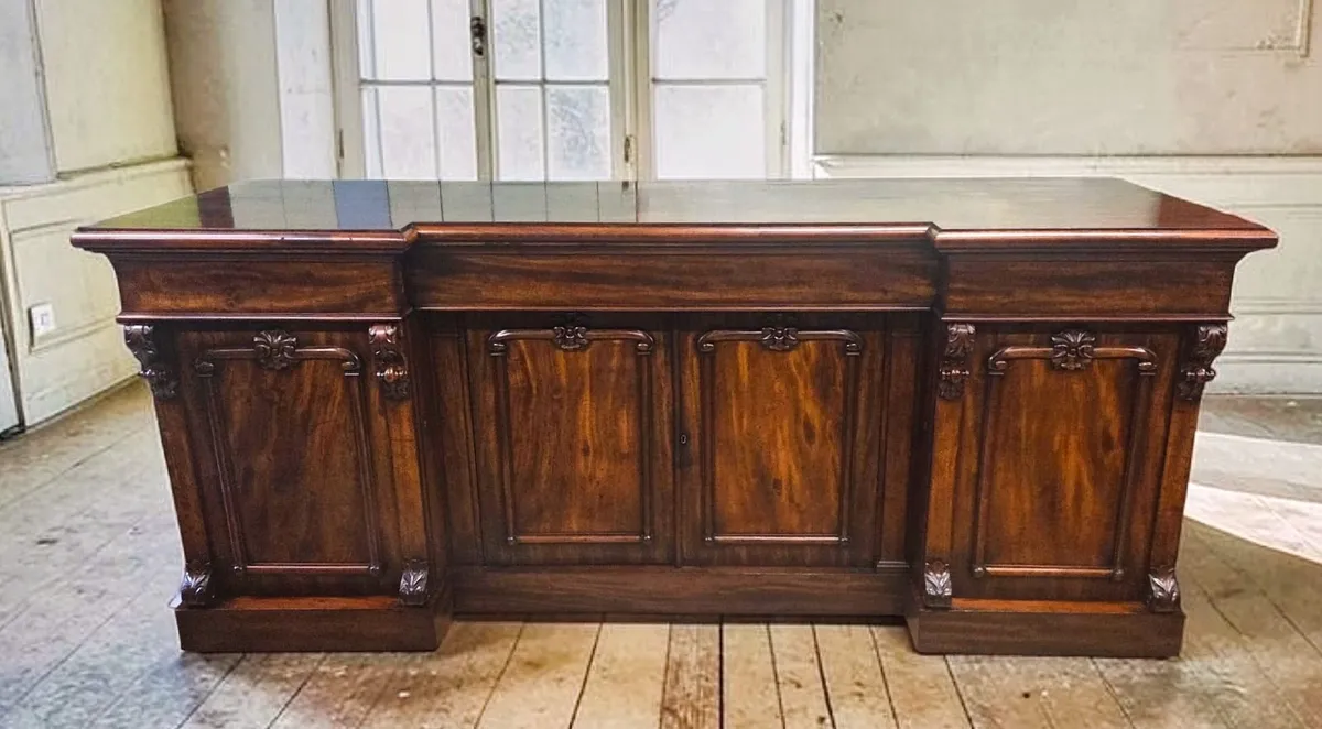 Large 8 ft. Victorian Sideboard- Circa 1860 - Image 1