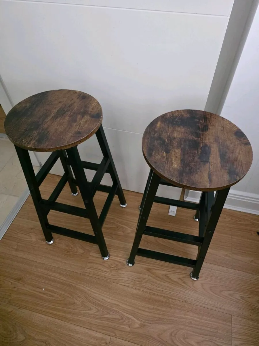 2 stools wooden stool - Image 2