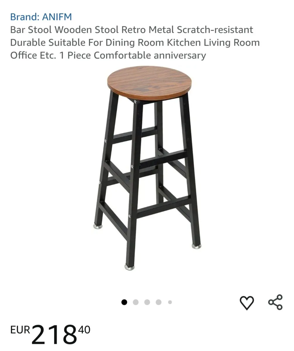 2 stools wooden stool - Image 3