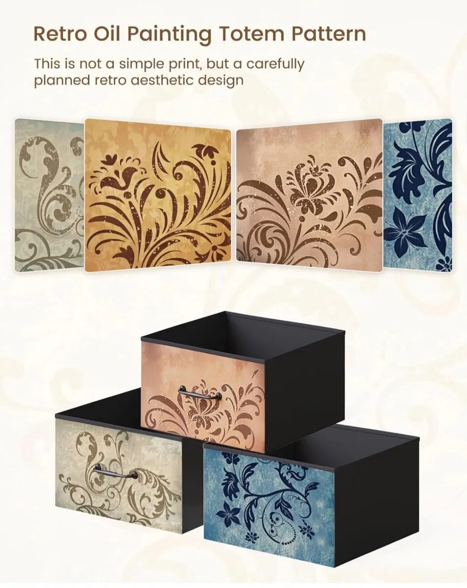 Chest of Drawers, 8 Fabric Drawers Dresser Cabinet - Image 4