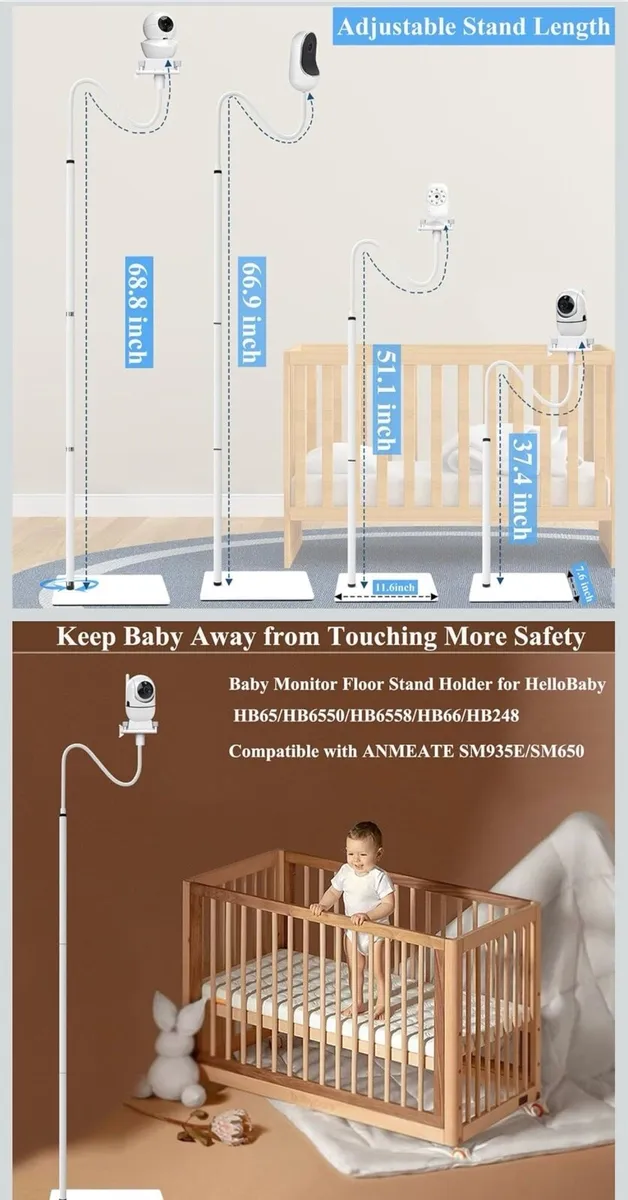 Vetch baby monitor, camera and floor stand - Image 3