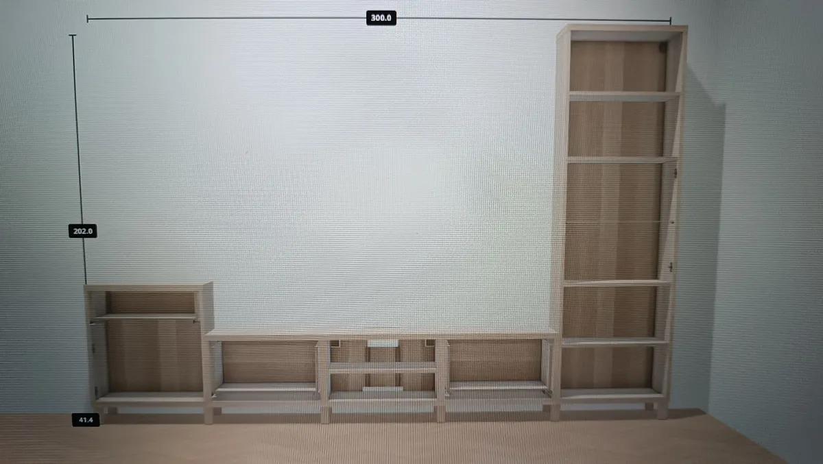 Wall unit- IKEA Besta - 5 months old! RRP € 475 - Image 3