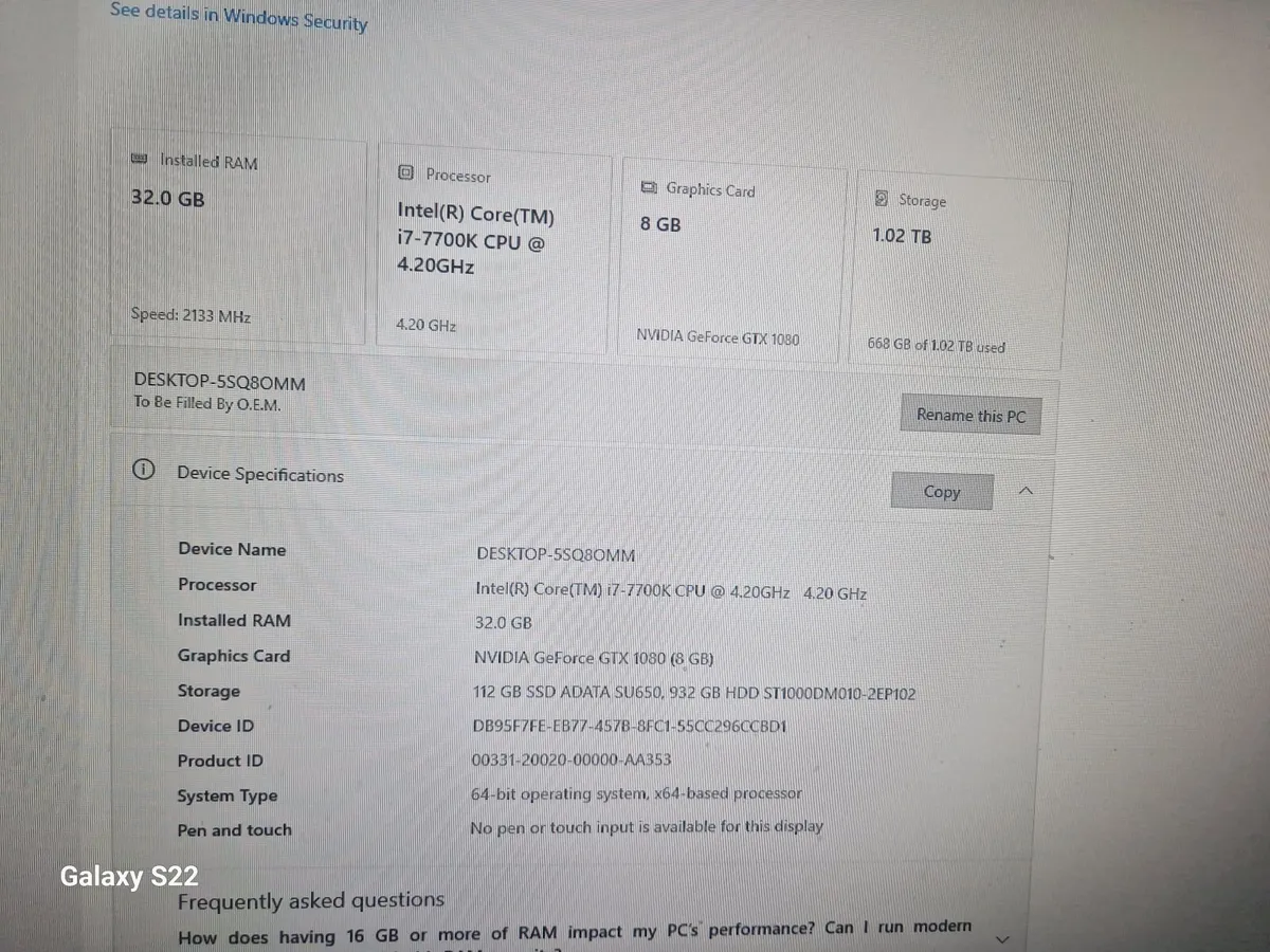 Gaming PC  -  32GB DDR4 Ram - Plug And Play - Image 3