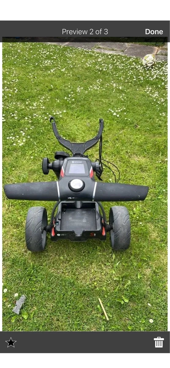 Motocaddy S1 trolley with 18hole lithium battery - Image 2