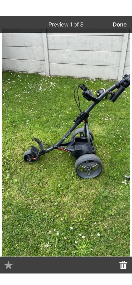 Motocaddy S1 trolley with 18hole lithium battery - Image 3