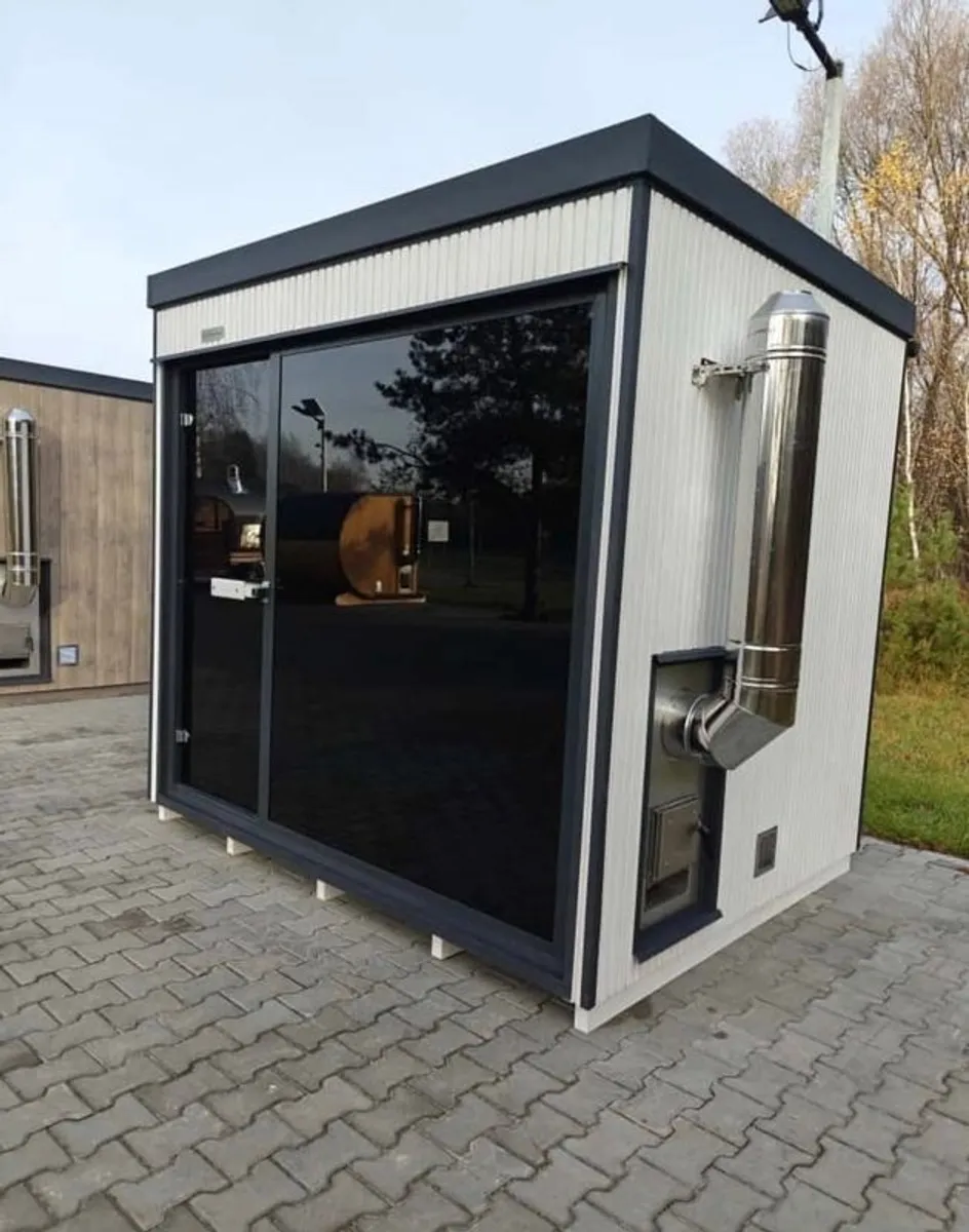 Sauna with wood fire stove - Image 1